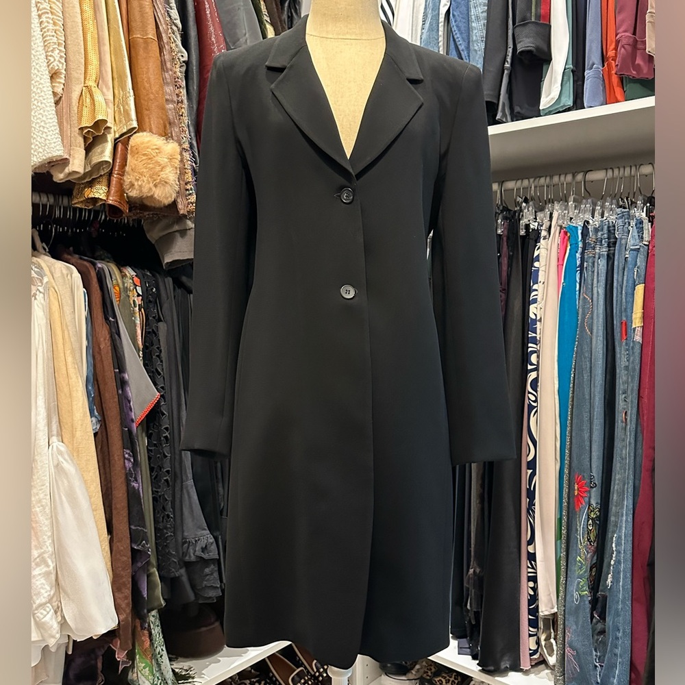 JONES NEW YORK Signature
Long Black 2 Button Blazer, Size 4